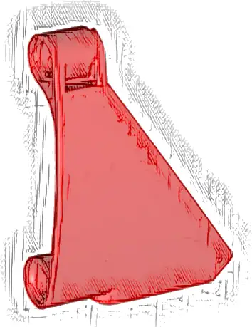 Technic, Panel Curved #63 5 x 4 Tapered Left