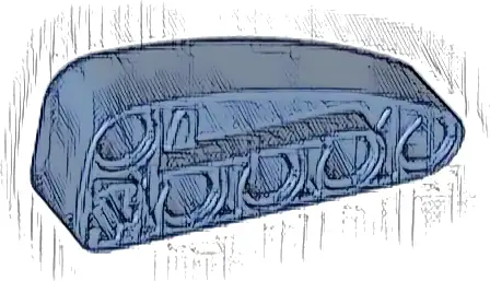 Technic, Liftarm, Modified L-Shape Quarter Ellipse Thick 2 x 5