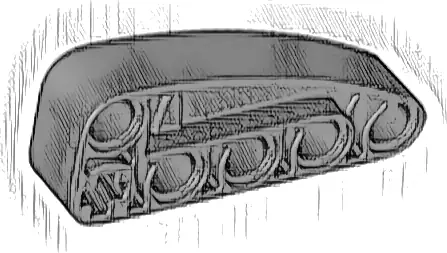 Technic, Liftarm, Modified L-Shape Quarter Ellipse Thick 2 x 5