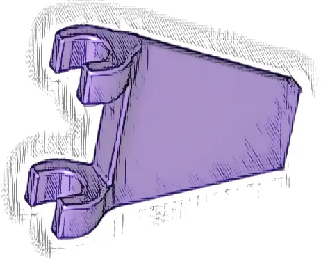 Flag 2 x 2 Trapezoid with Flared Edge