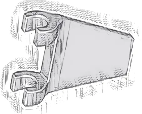 Flag 2 x 2 Trapezoid with Flared Edge