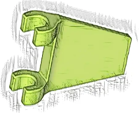 Flag 2 x 2 Trapezoid with Flared Edge