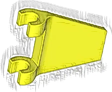 Flag 2 x 2 Trapezoid with Flared Edge