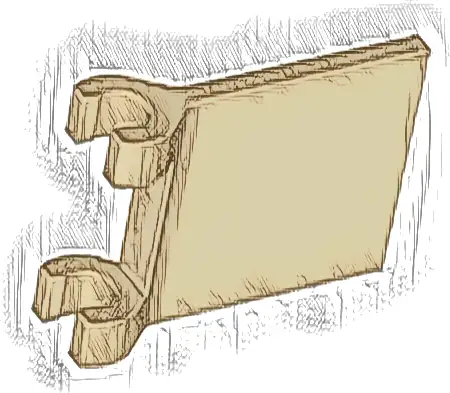 Flag 2 x 2 Square with Flared Edge