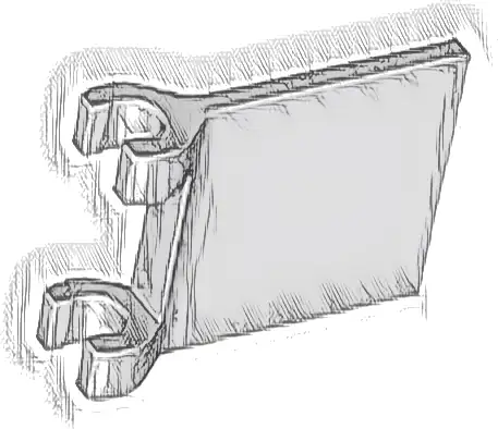 Flag 2 x 2 Square with Flared Edge