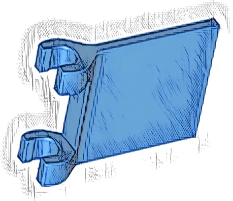 Flag 2 x 2 Square with Flared Edge