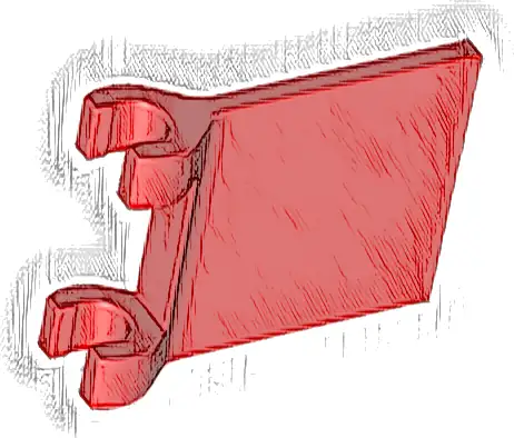 Flag 2 x 2 Square with Flared Edge