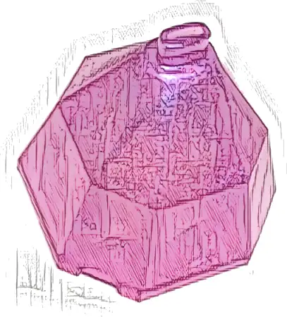 Mini Doll Skirt Long Full Octagonal (Diamond Dress Container Bottom)