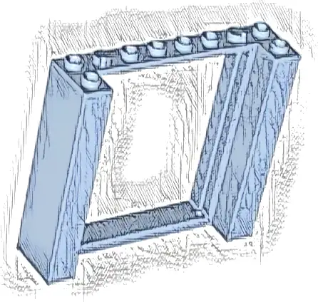 Door, Frame 2 x 8 x 6