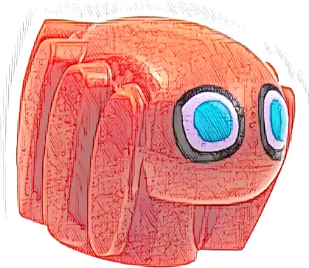 Minifigure, Utensil Robot Spider with Black, Lavender, and Medium Azure Eyes Pattern (Spider-Man Trace-E)