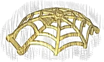 Minifigure, Weapon Spider Web, Large Hemisphere Shape with Bar Handle and Clips