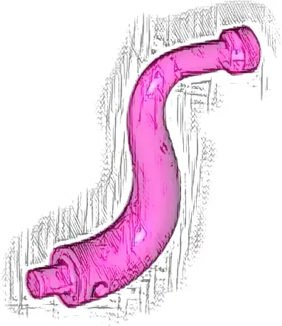 Elephant Tail / Trunk with Bar End - Long Straight Tip