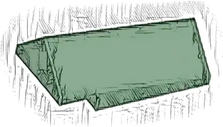 Slope 45 2 x 4 x 1 1/3 Double, Tapered 