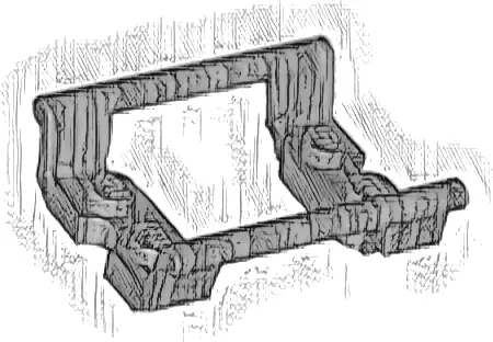 Train, Track Roller Coaster Straight 4L