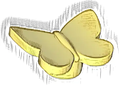 Butterfly with Stud Holder