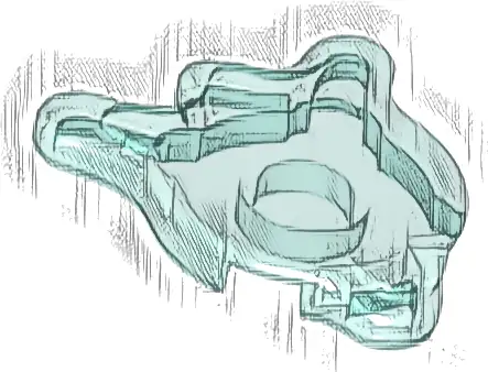 Tile, Round 2 x 2 Splat with Side Extensions