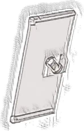 Door 1 x 3 x 6 with Stud Handle