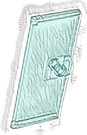 Door 1 x 3 x 6 with Stud Handle