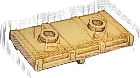 Container, Treasure Chest Lid Flat