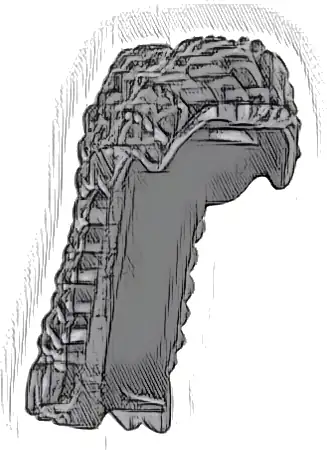 Minifigure, Hair Female Long Braided Ponytail