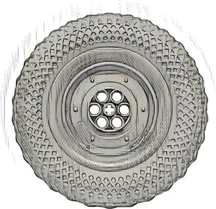 Wheel 62.3mm D. x 20.3mm Technic with Dark Bluish Gray Tire 100.6 x 28 (84772 / 4456)