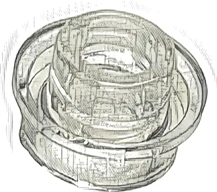 Plate, Round 1 x 1 with Open Stud