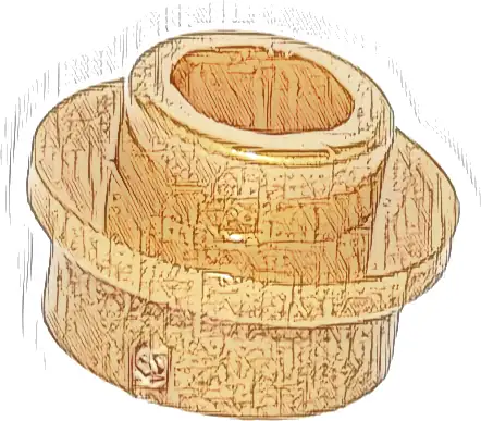 Plate, Round 1 x 1 with Open Stud