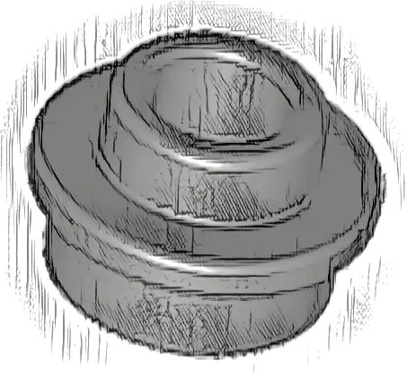 Plate, Round 1 x 1 with Open Stud