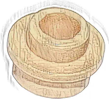 Plate, Round 1 x 1 with Open Stud