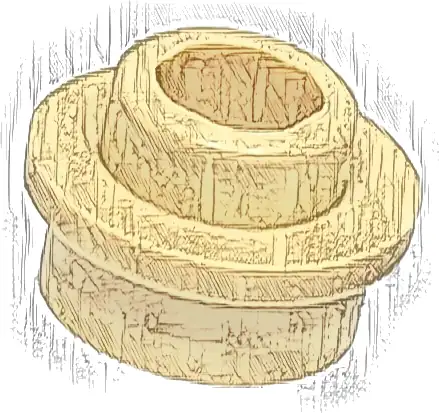 Plate, Round 1 x 1 with Open Stud