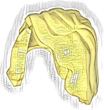 Minifigure, Hair Female Mid-Length with Part over Right Shoulder