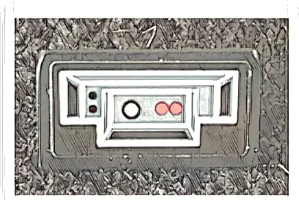 Slope 30 1 x 2 x 2/3 with Control Panel with Black and Red Buttons Pattern Model Left Side (Sticker) - Set 75291