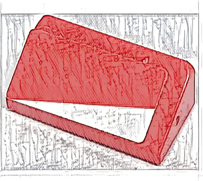 Slope 30 1 x 2 x 2/3 with White Triangle Pattern Model Left Side (Sticker) - Set 76906