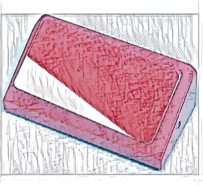 Slope 30 1 x 2 x 2/3 with White Triangle Pattern Model Right Side (Sticker) - Set 76906