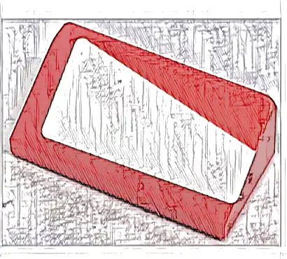 Slope 30 1 x 2 x 2/3 with White Trapezoid Pattern Model Right Side (Sticker) - Set 76906