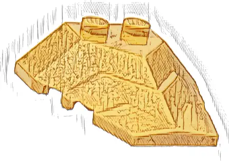 Wedge 4 x 4 Angular Stepped Top