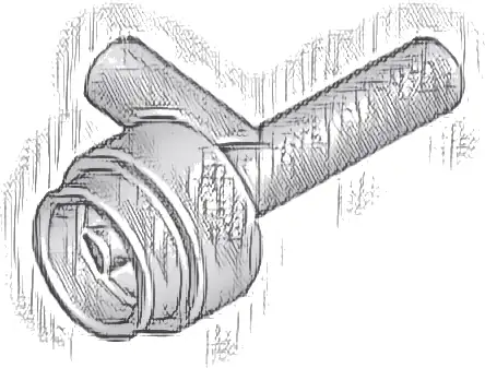 Minifigure, Utensil Space Gun / Torch without Grooves