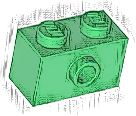 Brick, Modified 1 x 2 with Stud on Side with Bottom Stud Holder