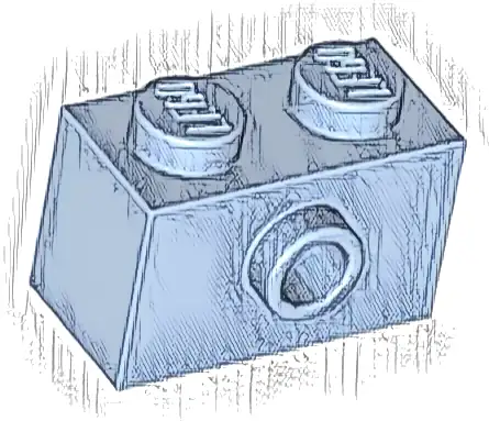 Brick, Modified 1 x 2 with Stud on Side with Bottom Stud Holder