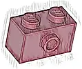 Klocek, Zmodyfikowany 1 x 2 z Wypustką z Boku i Dolnym Uchwytowym Gniazdem
