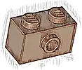 Klocek, Zmodyfikowany 1 x 2 z Wypustką z Boku i Dolnym Uchwytowym Gniazdem