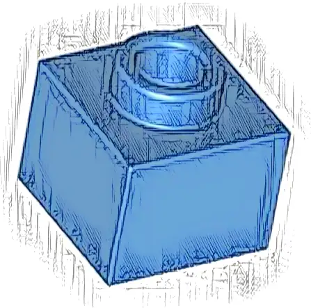 Brick, Modified 1 x 1 x 2/3 with Open Stud