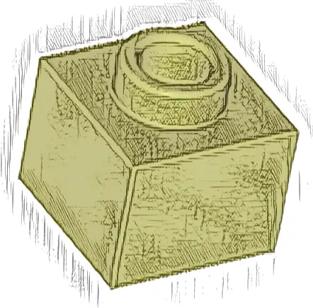 Brick, Modified 1 x 1 x 2/3 with Open Stud