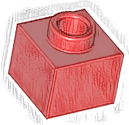 Brick, Modified 1 x 1 x 2/3 with Open Stud
