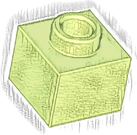 Brick, Modified 1 x 1 x 2/3 with Open Stud