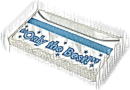 Tile 2 x 4 with 'Only the Best!' Pattern (Sticker) - Set 60253