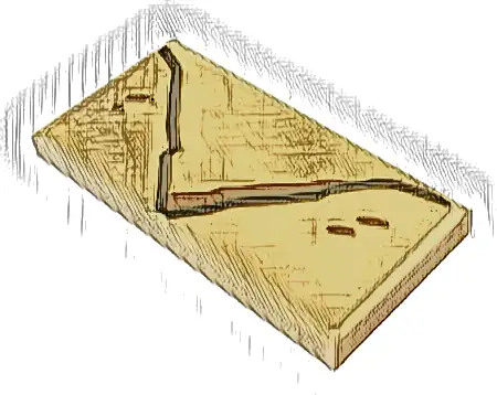 Tile 2 x 4 with Envelope and Spots Pattern Model Right Side (Sticker) - Set 75979