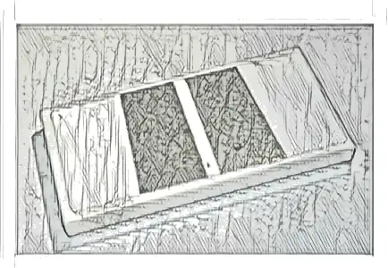 Tile 2 x 4 with 2 Silver Trapezoids Pattern (Sticker) - Set 76900