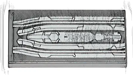 Tile 2 x 4 with Silver Circuitry Pattern (Sticker) - Set 76989