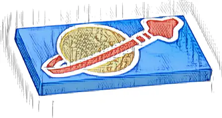 Tile 2 x 4 with Detailed Classic Space Logo Pattern